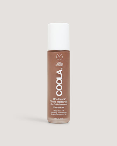 Coola Rosilliance Fresh Rose Tinted Moisturizer on neutral background