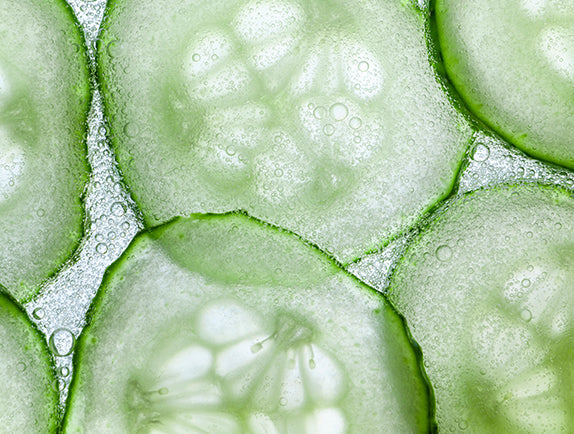 Close-up of cucumber slices