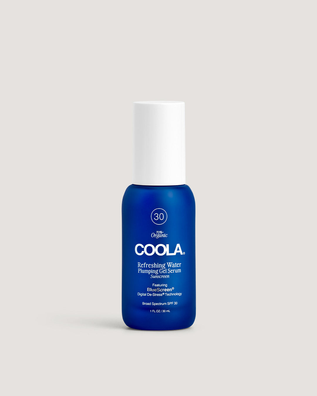 COOLA plumping gel sunscreen for the face