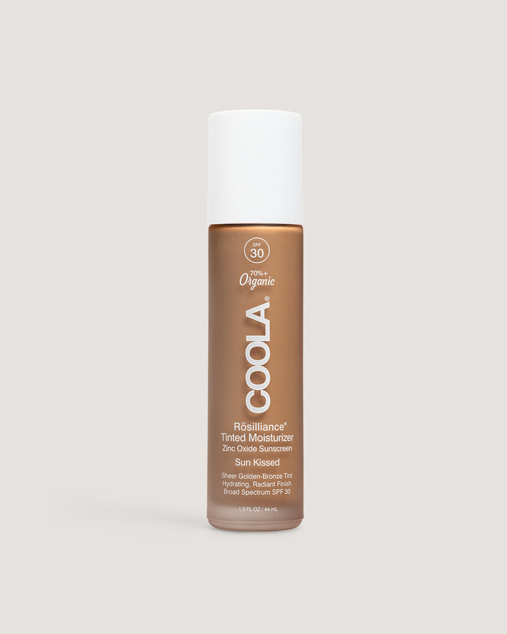 Rosilliance® Tinted Moisturizer - Sun Kissed by COOLA in a 1.5 oz bottle with SPF 30 for radiant sun kissed coverage and organic skincare