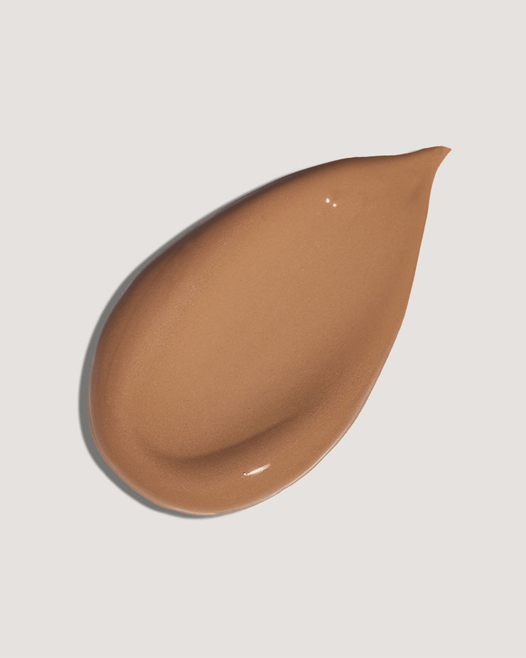 Rosilliance® Tinted Moisturizer - Sun Kissed shown as a smooth warm brown swatch for natural looking SPF Makeup coverage
