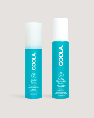 COOLA SunBlur sunscreen primer and SunBlu SPF makeup mist bundle