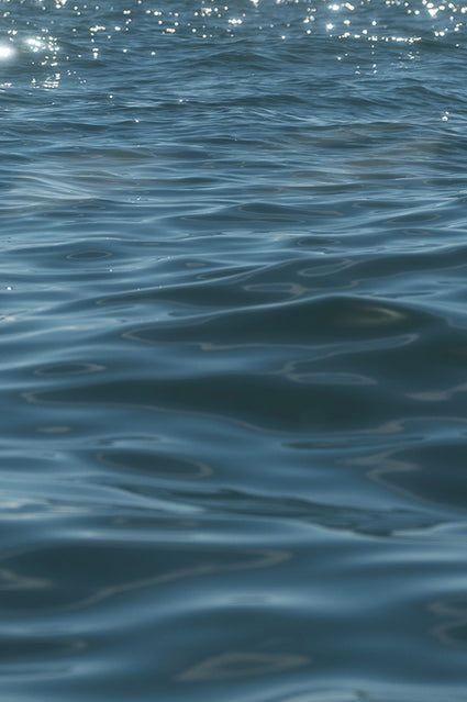 Close-up of blue ocean waves