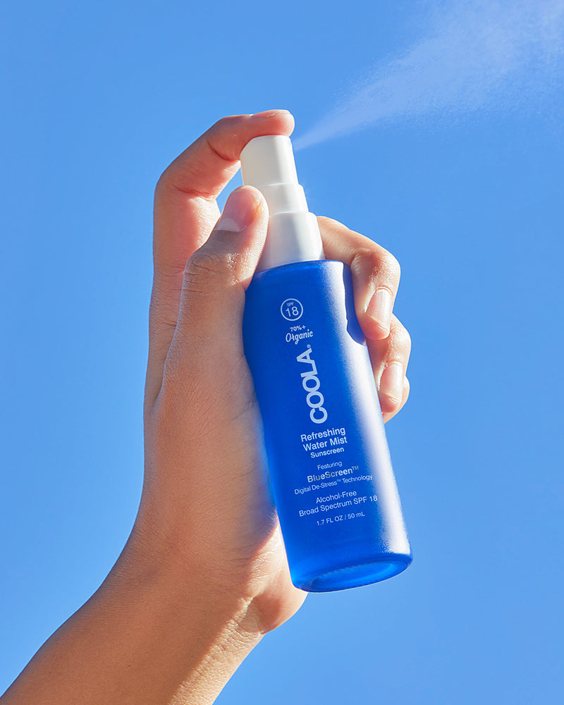 Refreshing Water Mist Organic Face Sunscreen SPF 18