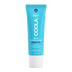 Blue COOLA Classic Face Sunscreen tube with SPF 50 label and white cap on a plain background